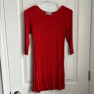 Burnt Orange Mini Dress